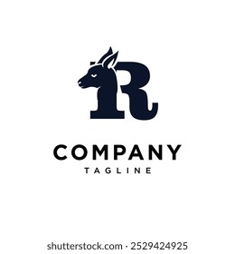 Letter R Wallaby logo icon vector