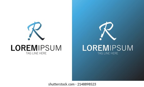 Letter R Web Logo Design Konzept für Unternehmen Unternehmen Unternehmen Farbverlauf-Design Vektor EPS-Dateien