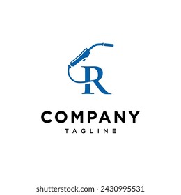 Letter R Welding logo icon vector template.eps