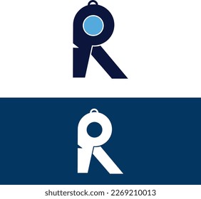 Logo-Design-Vektorgrafik von Letter R