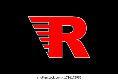 LETTER-R-WING-VEKTORILLUSTRATION-LOGO
