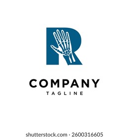 Letter R Wrist Surgery Logo Icon