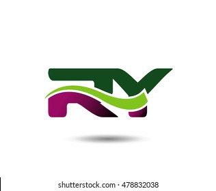 Letter R and Y monogram logo
