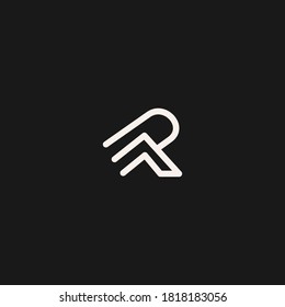 Letter RA Abstract logo icon template design Vector illustration