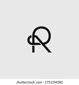 Letter RA or AR logo icon template design