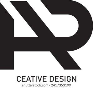letter RA, AR logo modern vector design