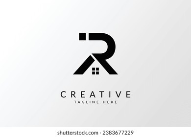 Logo-Symbol des Letter-RA-Hauses