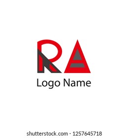 Letter RA logo design template elements,Elegant letter,brand name,logo illustration template.vector logo