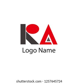 Letter RA logo design template elements,Elegant letter,brand name,logo illustration template.vector logo