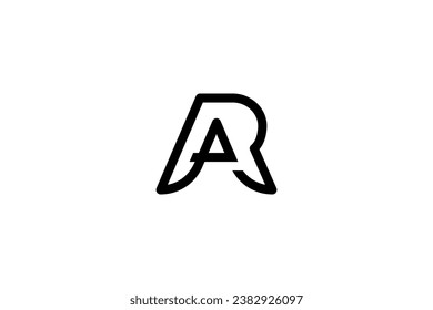 Letter RA Logo Design Vector 