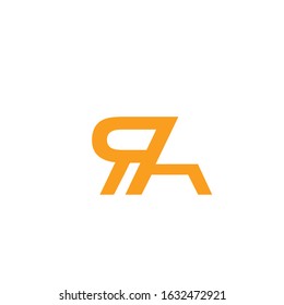 Letter RA logo icon design template elements