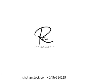 Letter Ra Logo Manual Elegant Minimalism Signature Logo Design