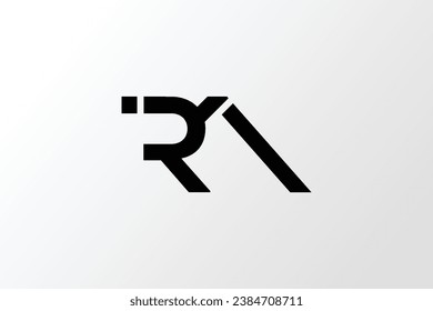 Letter RA logo vector icon