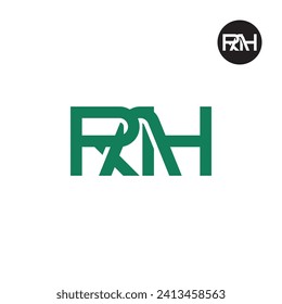 Letter RAH Monogram Logo Design