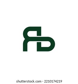 abstraktes, einfaches geometrisches Zeilenlogo, Vektorgrafik 