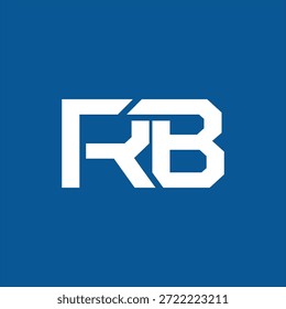 letra RB concepto logo diseño Vector Plantilla