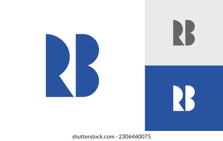 Letter RB initial monogram logo design