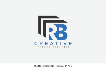 Letter RB Logo Design Vorlage Vektorgrafik.