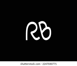 plantilla de diseño de vector de logotipo RB de letra