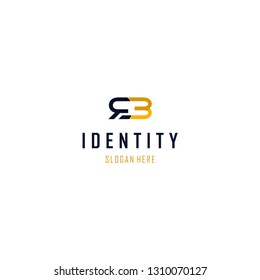 Letter RB Modern Abstract Creative Business Monogram Logo