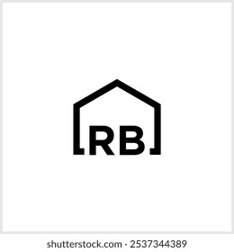 letra RB com elemento imobiliário. inicial inicial R B conceito. Modelo de logotipo de construção, ícone Casa e Imóveis. Modelo de logotipo de vetor simples complexo de habitação. - vetor]