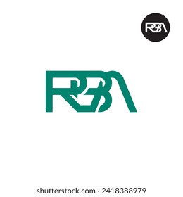 Diseño de logotipo de monograma RBA