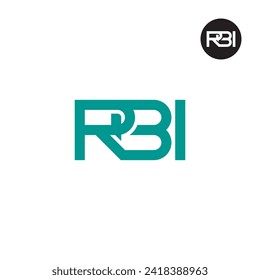 Logo-Design des Briefes RBI Monogram
