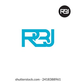 Logo-Design des Briefes RBJ Monogram