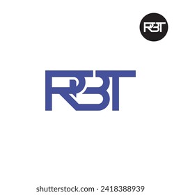 Diseño de logotipo de monograma de carta RBT