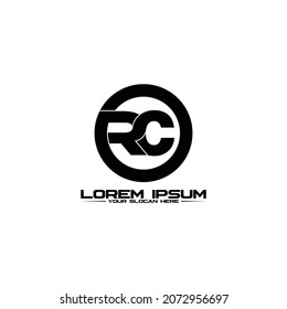 Logo-Design des Briefes RC