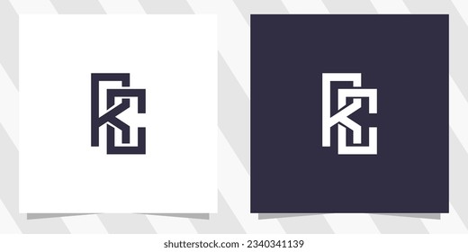 letter rc cr logo design