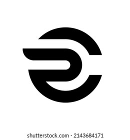 Letter RC CR Monogram Logo