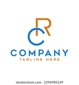 Logo-Design-Vektorgrafik von Letter RC