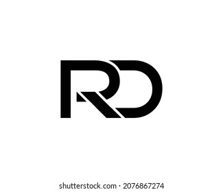 Letter RD Logo Design Icon Creative Vector Template Modern.