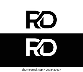 Letter RD Logo Icon Design Template Elements Vector Symbol.