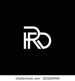 Letter RD Modern Abstraktes Monogram Business Logo