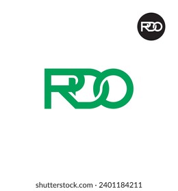 Logo-Design des Briefes RDO Monogram