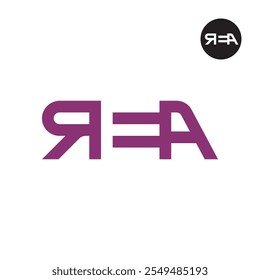 Letra REA Logo Negative Space