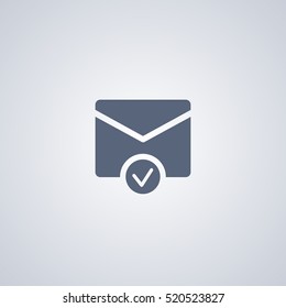 Letter ready icon, mail ready icon