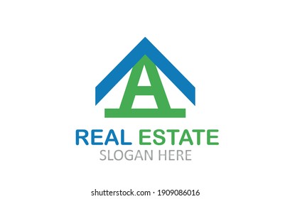 Letter A Real Estate Logo Design