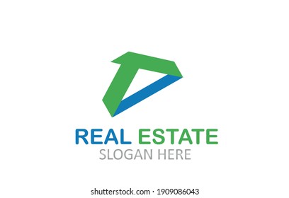 Letter Real Estate Logo Design Stock Vector (Royalty Free) 1909086043 ...