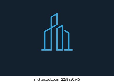 Letter I for Real Estate Remodeling Logo. Construction Architecture Building Logo Design Template.