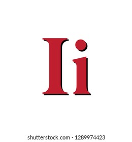letter I red