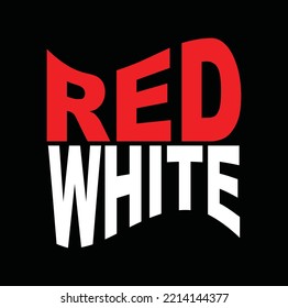 Letter Red White Logo Vector