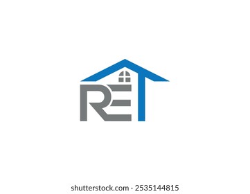 letter RET logo design Initial vector Custom brand logo template