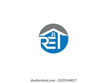 letter RET logo design Initial vector Custom brand logo template