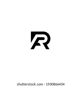 Letter RF or FR Monogram Logo, eps 10