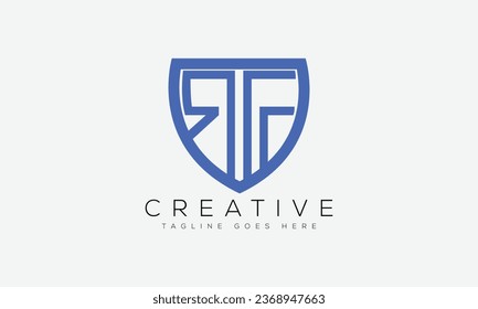 Plantilla de diseño de logotipo RF carta ilustración vectorial