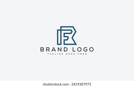 letter RF logo design vector template design for brand.