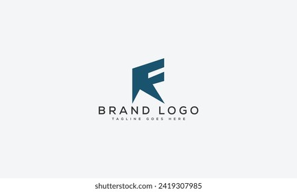 diseño de la plantilla vectorial del logotipo RF de letra para la marca.